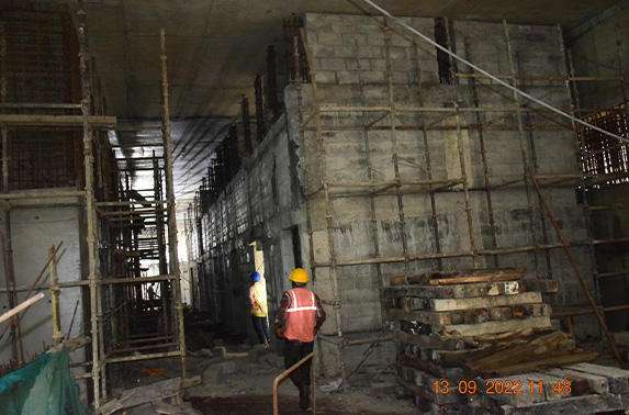 Block Work At concourse